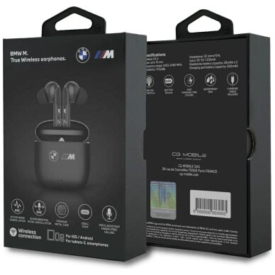 Belaidės ausinės BMW M Metal M Logo Print ANC-ENC TWS – juodos 4 Belaidės ausinės BMW M Metal M Logo Print ANC-ENC TWS – juodos 4