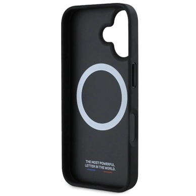 iPhone 16 – BMW M Perforated And Stitched Line MagSafe dėklas - Juodas 6