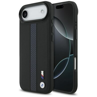 iPhone 17 Air BMW M Perforated Stripe Logo MagSafe dėklas – mėlynas