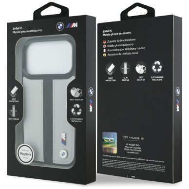 iPhone 17 Pro BMW M perforuoto dizaino logotipas dėklas su MagSafe – pilkas 7 iPhone 17 Pro BMW M perforuoto dizaino logotipas dėklas su MagSafe – pilkas 7