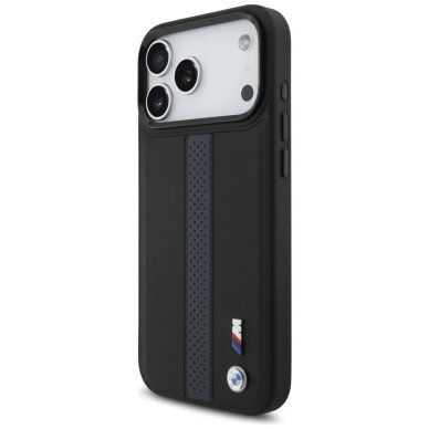 iPhone 17 Pro Max BMW M perforuoto dizaino dėklas su logotipu ir MagSafe - mėlynas 1