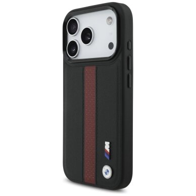 iPhone 17 Pro BMW M Perforated Stripe Logo MagSafe dėklas – raudonas 1 iPhone 17 Pro BMW M Perforated Stripe Logo MagSafe dėklas – raudonas 1