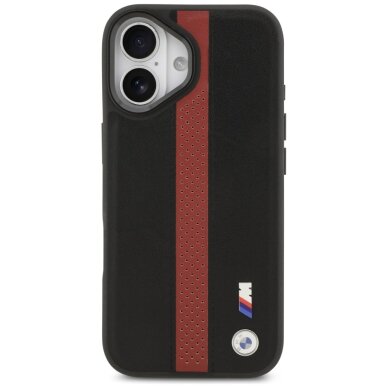iPhone 17 BMW M Perforated Stripe Logo MagSafe dėklas – raudonas 2