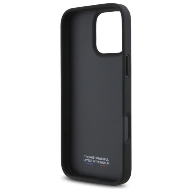iPhone 16 Pro – BMW M Perforated Tricolor Detail Line dėklas - Tamsiai pilkas 6