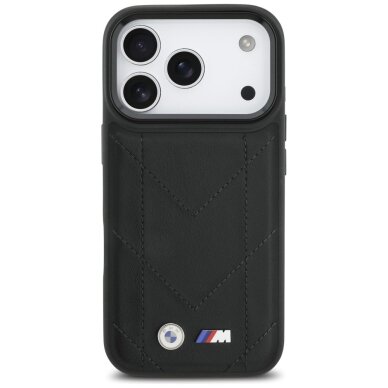iPhone 17 Pro dėklas BMW M Quilted Logo su MagSafe – juodas 2