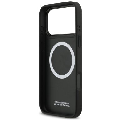 iPhone 17 Pro Max dėklas BMW M Quilted Logo, MagSafe – grafito 6