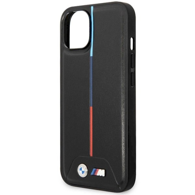 BMW M Quilted Tricolor Dėklas skirtas iPhone 15 / 14 / 13 - Juodas 5