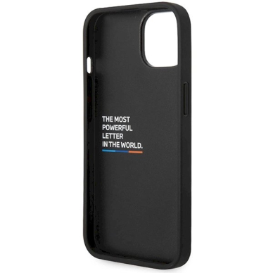 BMW M Quilted Tricolor Dėklas skirtas iPhone 15 / 14 / 13 - Juodas 6