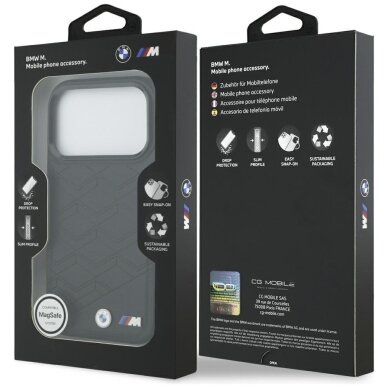 iPhone 17 Pro BMW M Shape Logo MagSafe dėklas – juodas 7