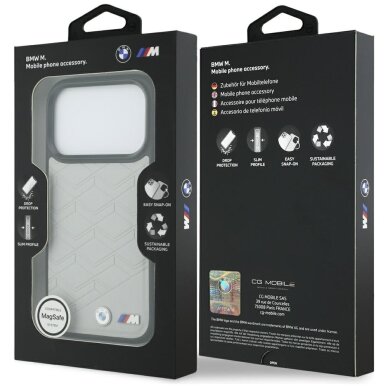iPhone 17 Pro Max BMW M Shape Logo MagSafe dėklas – pilkas 7