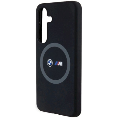Originalus BMW dėklas M Silicone Printed Ring MagSafeSamsung Galaxy S24 - juodas 5 Originalus BMW dėklas M Silicone Printed Ring MagSafeSamsung Galaxy S24 - juodas 5