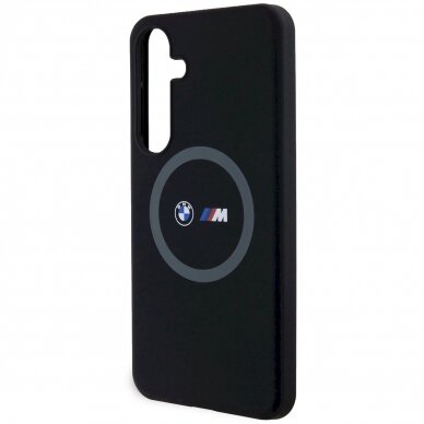 Originalus BMW dėklas M Silicone Printed Ring MagSafeSamsung Galaxy S24+ - juodas 5 Originalus BMW dėklas M Silicone Printed Ring MagSafeSamsung Galaxy S24+ - juodas 5