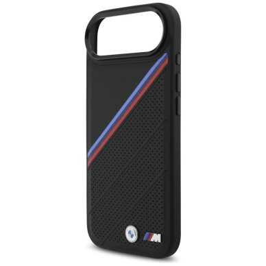 iPhone 17 Air dėklas BMW M Tricolor Metal Logo, MagSafe – juodas 5