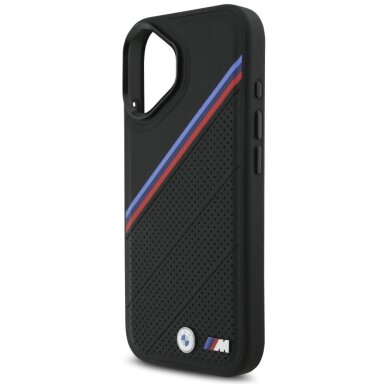 iPhone 17 dėklas BMW M Tricolor Metal Logo, MagSafe – juodas 5 iPhone 17 dėklas BMW M Tricolor Metal Logo, MagSafe – juodas 5