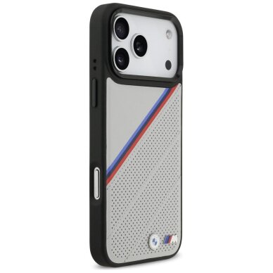 iPhone 17 Pro Max dėklas BMW M Tricolor Metal Logo su MagSafe – pilkas 3 iPhone 17 Pro Max dėklas BMW M Tricolor Metal Logo su MagSafe – pilkas 3
