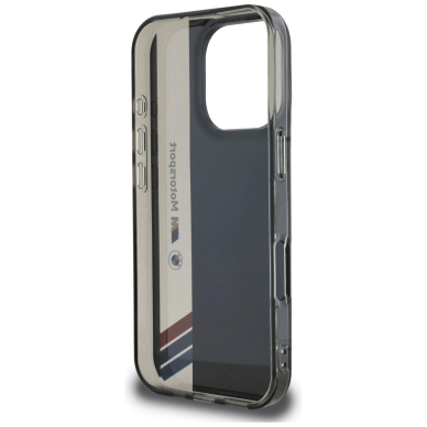 BMW Motorsport IML Vertical Stripe iPhone 16 Pro Max Dėklas - Juodas 6