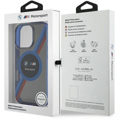 iPhone 16 Pro – BMW Motosport IML Circle MagSafe dėklas - Juodas 7