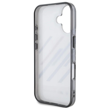 iPhone 16 Plus – BMW Motosport IML Random Stripes dėklas - Pilkas 6