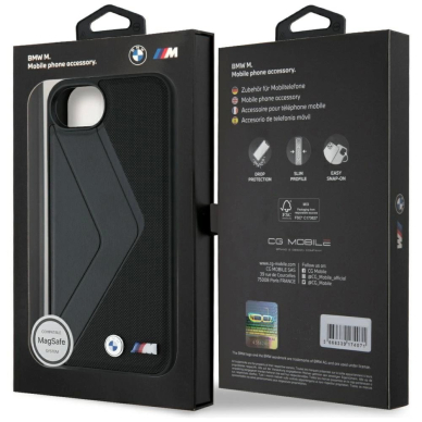 iPhone 16e – BMW Oversized Stripes MagSafe dėklas - Juodas 7