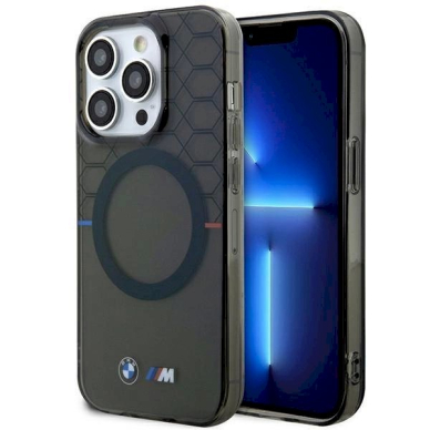 Originalus BMW dėklas Pattern MagSafeiPhone 13 Pro / 13 - pilkas Originalus BMW dėklas Pattern MagSafeiPhone 13 Pro / 13 - pilkas