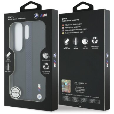 Samsung Galaxy S26 Ultra BMW Perforated Stripe Logo MagSafe dėklas – mėlynas 7