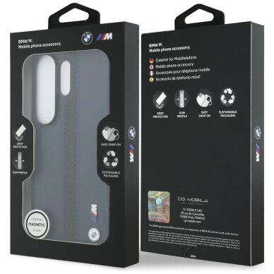 Samsung Galaxy S26 Ultra BMW Perforated Stripe Logo MagSafe dėklas – tamsiai mėlynas 7