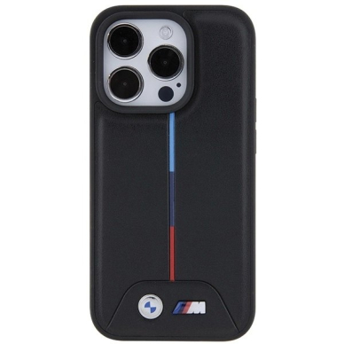 BMW Quilted Tricolor iPhone 15 Pro Dėklas - Juodas 2