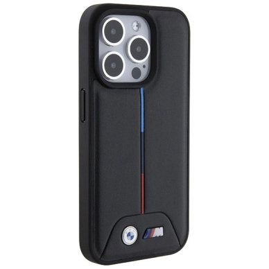 BMW Quilted Tricolor iPhone 15 Pro Dėklas - Juodas 3