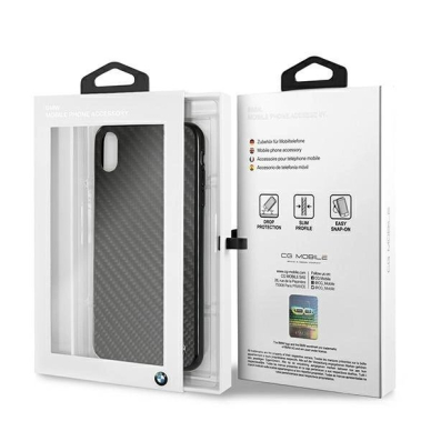 BMW Siganture Carbon Dėklas skirtas iPhone Xs Max - Juodas 6