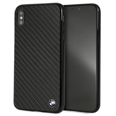 BMW Siganture Carbon Dėklas skirtas iPhone Xs Max - Juodas