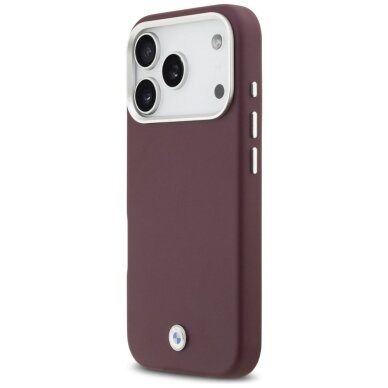 iPhone 17 Pro BMW Sign Full Wrapped Metal MagSafe dėklas – raudonas 1