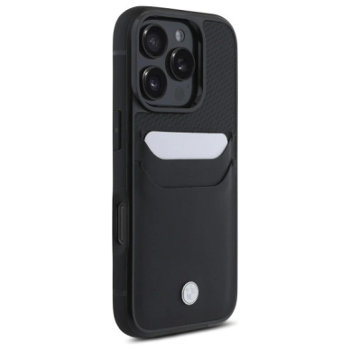 Orginalus BMW Dėklas Sign Leather Cardslot  iPhone 16 Pro Max - Juodas 3 Orginalus BMW Dėklas Sign Leather Cardslot  iPhone 16 Pro Max - Juodas 3