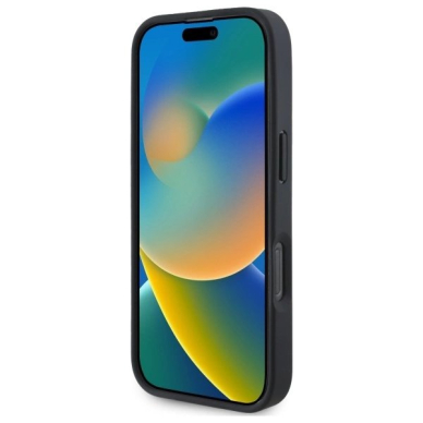 Orginalus BMW Dėklas Sign Leather Crossing Lines Pattern iPhone 16 Pro Max  - Juodas 4 Orginalus BMW Dėklas Sign Leather Crossing Lines Pattern iPhone 16 Pro Max  - Juodas 4