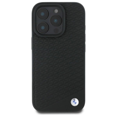 Orginalus BMW Dėklas Sign Leather Diamond Metal Logo MagSafe iPhone 16 Pro - Juodas 2 Orginalus BMW Dėklas Sign Leather Diamond Metal Logo MagSafe iPhone 16 Pro - Juodas 2