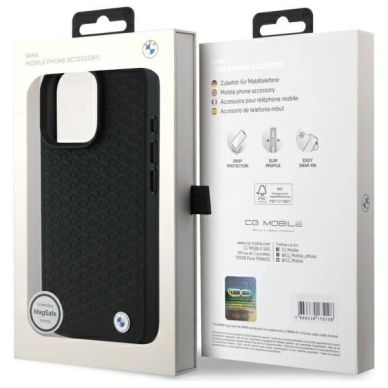 Orginalus BMW Dėklas Sign Leather Diamond Metal Logo MagSafe iPhone 16 Pro - Juodas 7 Orginalus BMW Dėklas Sign Leather Diamond Metal Logo MagSafe iPhone 16 Pro - Juodas 7