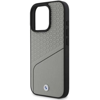 Orginalus BMW Dėklas Sign Leather Textured and Line MagSafe iPhone 16 Pro - Pilkas 4 Orginalus BMW Dėklas Sign Leather Textured and Line MagSafe iPhone 16 Pro - Pilkas 4