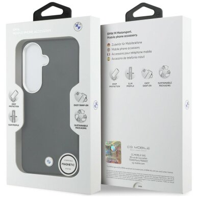 Samsung Galaxy S26+ BMW Sign Metal Logo MagSafe dėklas – juodas 7