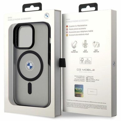 iPhone 14 Pro Max BMW Signature MagSafe dėklas – juodas 7