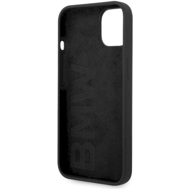 Originalus BMW dėklas Silicone Metal LogoiPhone 15 / 14 / 13 - juodas 6 Originalus BMW dėklas Silicone Metal LogoiPhone 15 / 14 / 13 - juodas 6