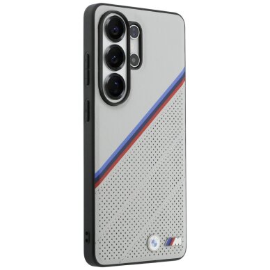 Samsung Galaxy S26 Ultra BMW Tricolor Metal Logo MagSafe dėklas – pilkas 3 Samsung Galaxy S26 Ultra BMW Tricolor Metal Logo MagSafe dėklas – pilkas 3