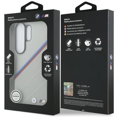 Samsung Galaxy S26 Ultra BMW Tricolor Metal Logo MagSafe dėklas – pilkas 7