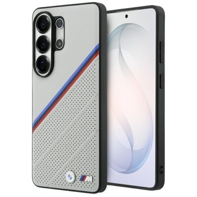 Samsung Galaxy S26 Ultra BMW Tricolor Metal Logo MagSafe dėklas – pilkas