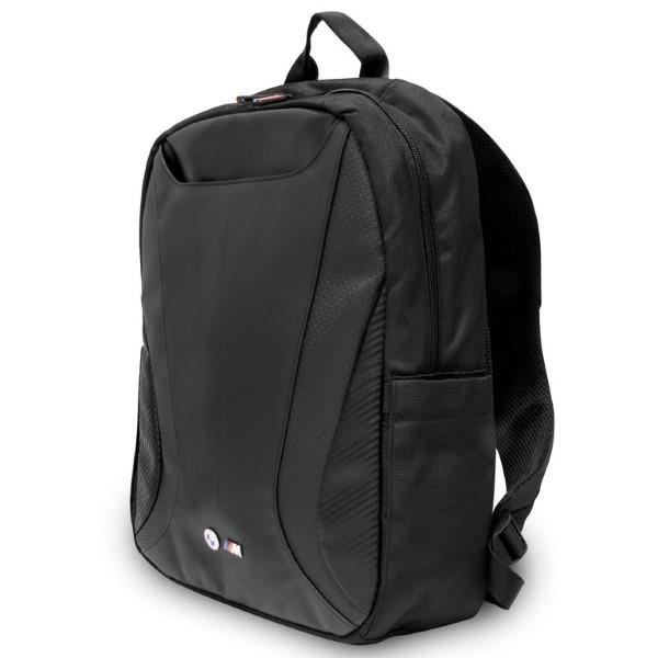 Kuprinė BMW Leather Tricolor Backpack BMBP15SPCTFK Juoda 1 Kuprinė BMW Leather Tricolor Backpack BMBP15SPCTFK Juoda 1
