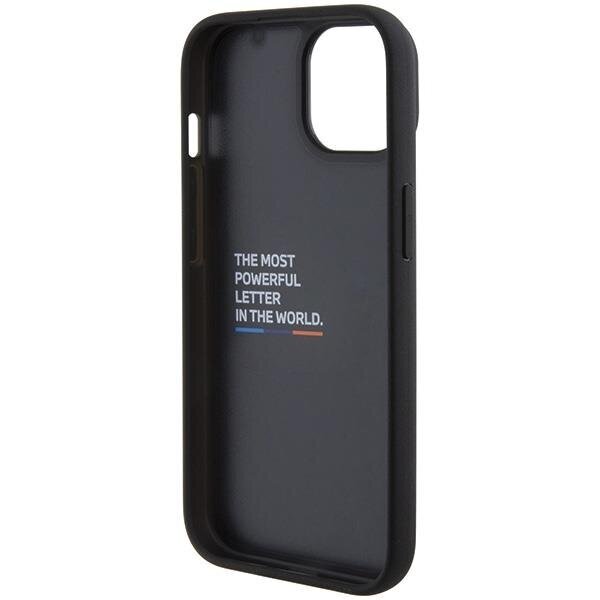 Originalus BMW dėklas BMHCP15S22PTDK iPhone 15 6.1  Juodas Leather Stamp Tricolor 6 Originalus BMW dėklas BMHCP15S22PTDK iPhone 15 6.1  Juodas Leather Stamp Tricolor 6