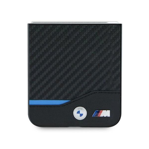 BMW Carbon Blue Line Dėklas Samsung Galaxy Z Flip 6 - Juodas 4 BMW Carbon Blue Line Dėklas Samsung Galaxy Z Flip 6 - Juodas 4