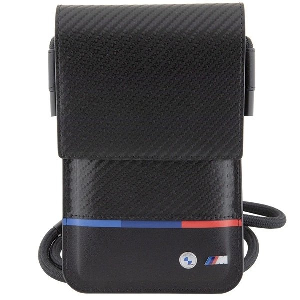 BMW Carbon Tricolor Line Piniginės tipo Bag - Juodas 1 BMW Carbon Tricolor Line Piniginės tipo Bag - Juodas 1