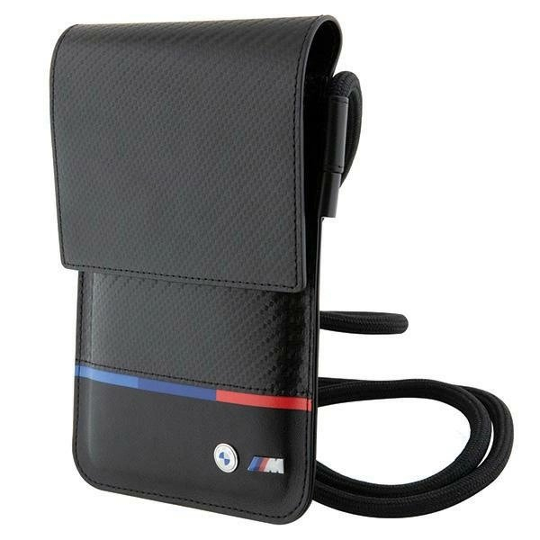 BMW Carbon Tricolor Line Piniginės tipo Bag - Juodas BMW Carbon Tricolor Line Piniginės tipo Bag - Juodas
