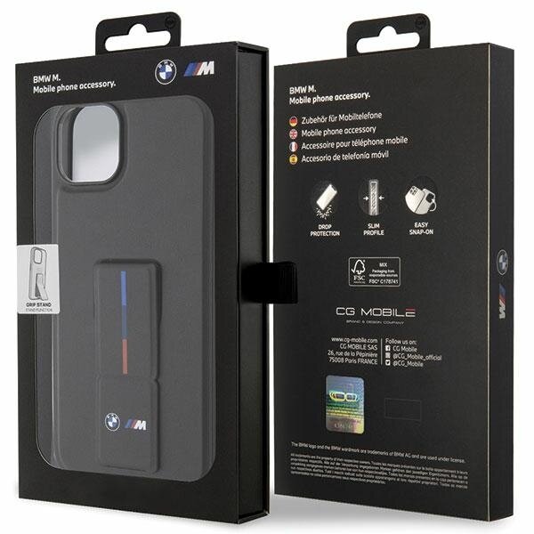 iPhone 14 Plus / 15 Plus BMW Grip Stand Hot Stamp dėklas – juodas 7 iPhone 14 Plus / 15 Plus BMW Grip Stand Hot Stamp dėklas – juodas 7