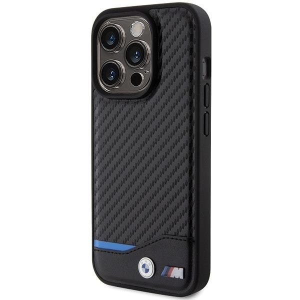 BMW Leather Carbon case for iPhone 15 Pro - black 1 BMW Leather Carbon case for iPhone 15 Pro - black 1