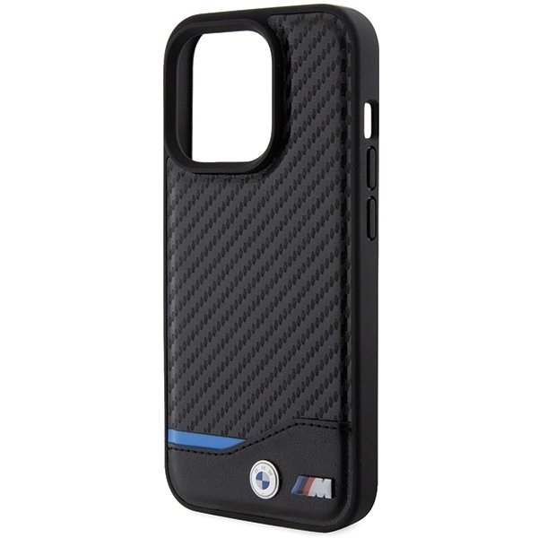 BMW Odinis Carbon MagSafe iPhone 15 Pro Max Dėklas - Juodas 5